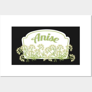 Anise Spice Label - Anise Herb Label Posters and Art